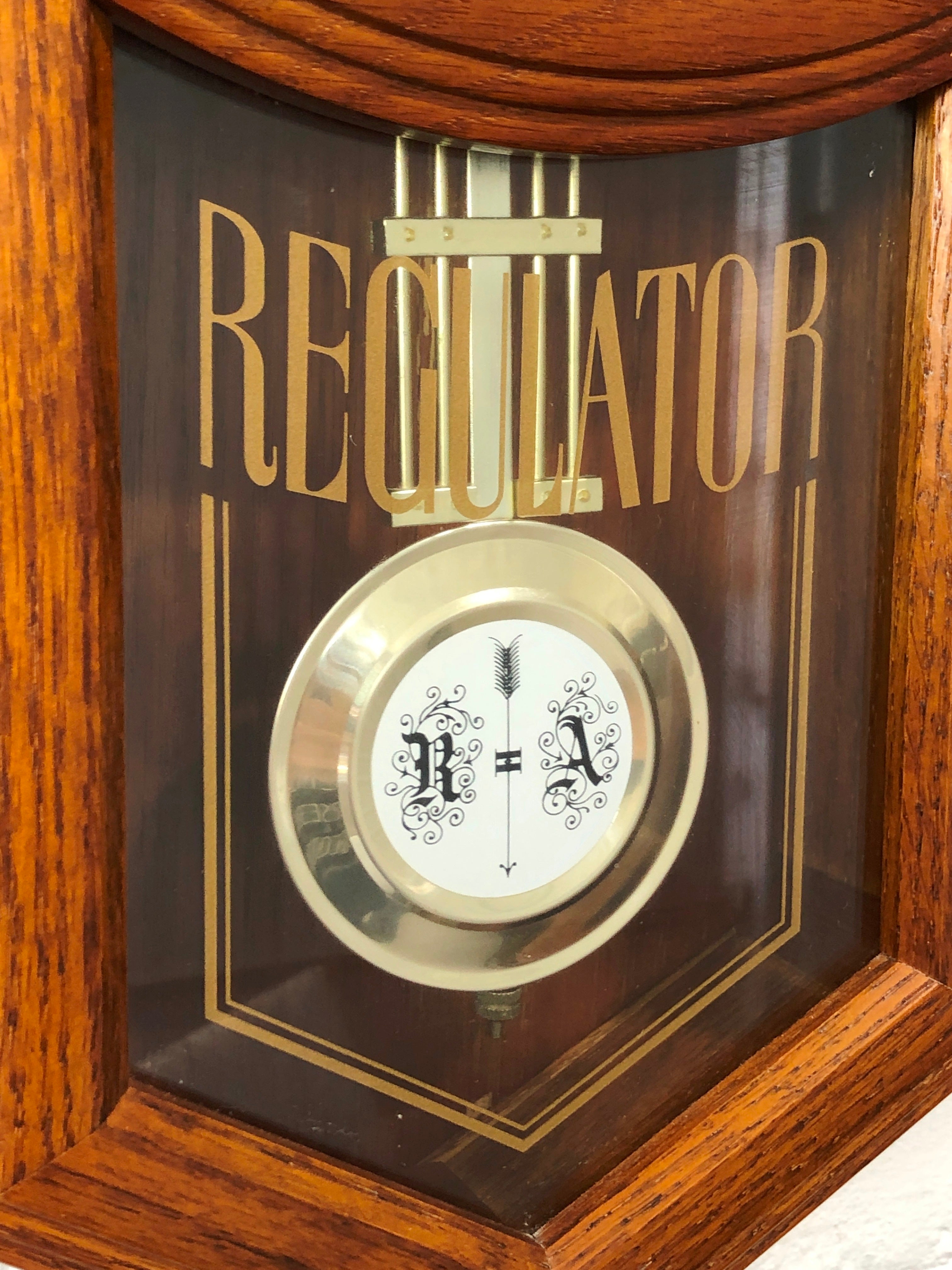 Vintage Westminster Musical Chime Regulator Battery Wall Clock | eXibit collection