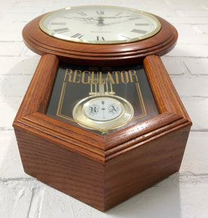 Vintage Westminster Musical Chime Regulator Battery Wall Clock | eXibit collection