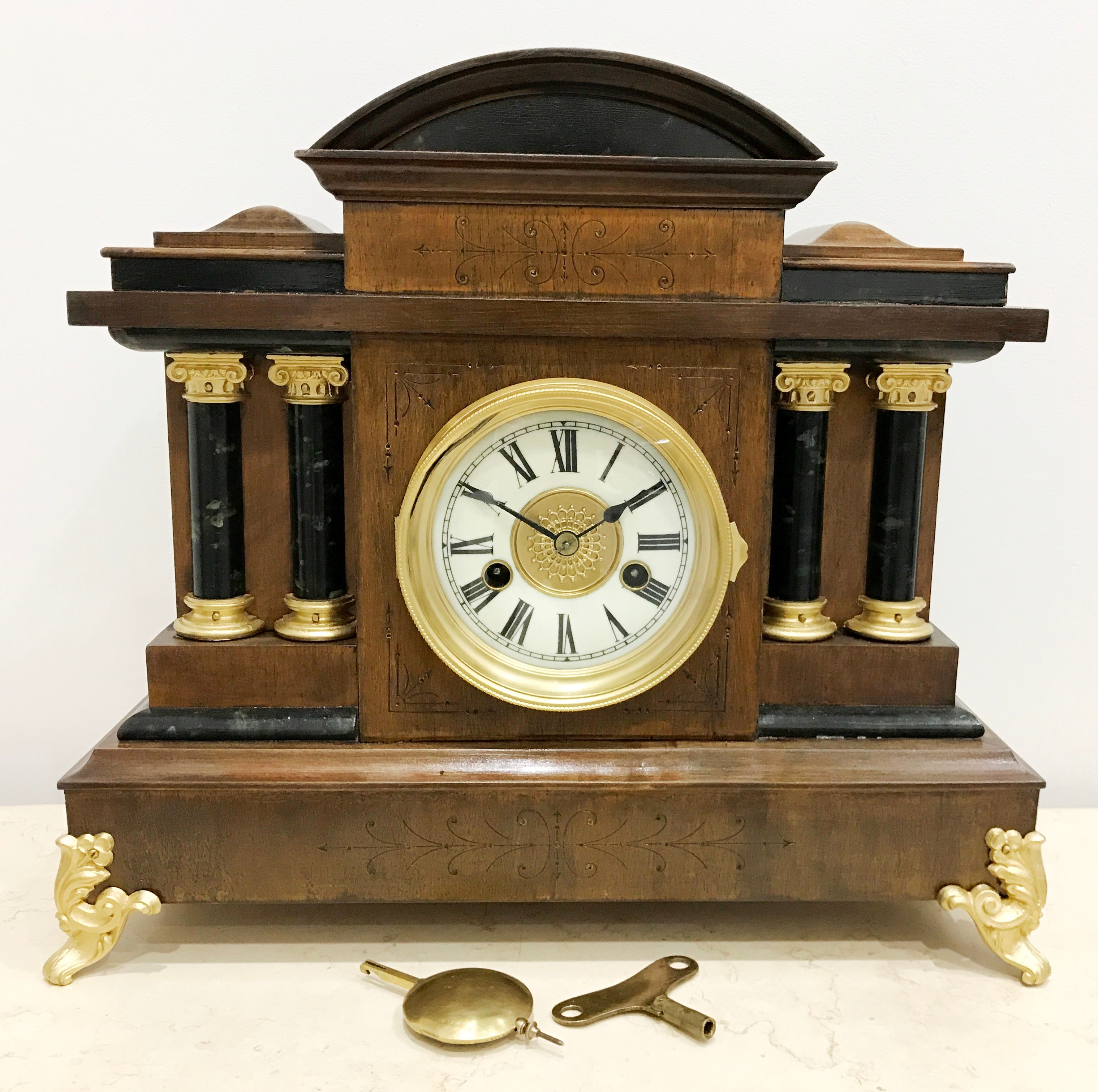 Original Antique HAC Mantel Clock | eXibit collection