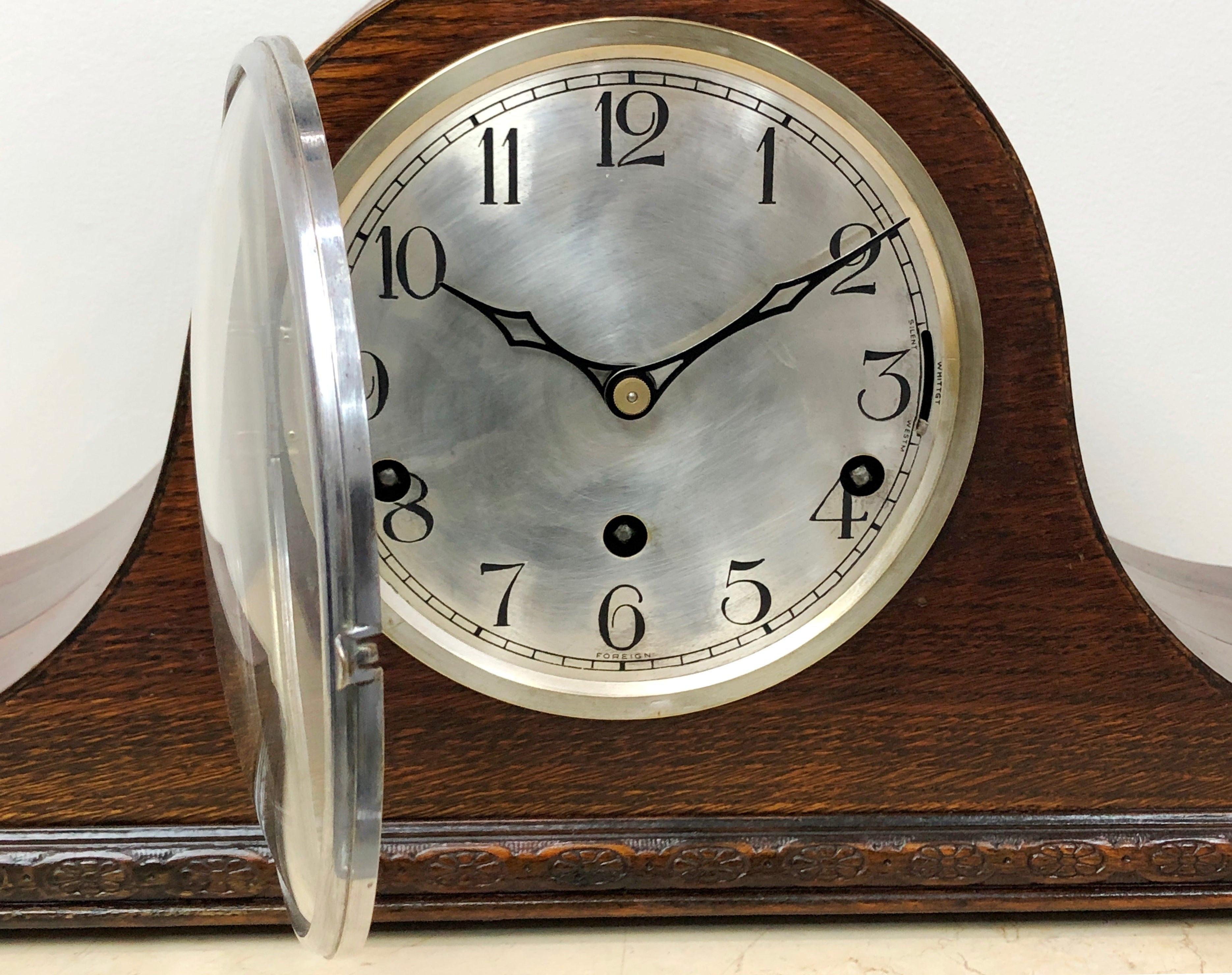 Vintage HALLER West & Whitt Chime Foreign Mantel Clock | eXibit collection