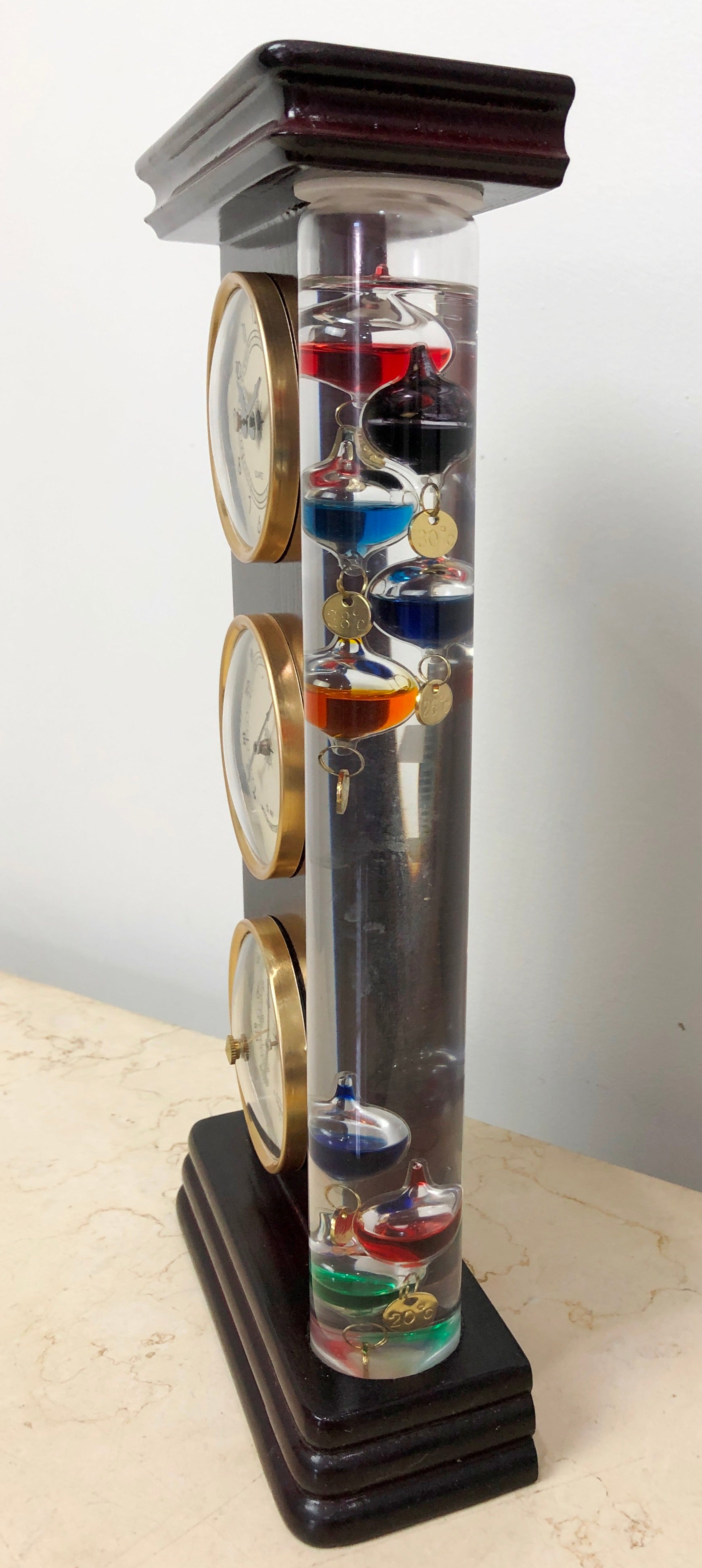Vintage Galileo Weather Station Barometer, Hygrometer & Clock | eXibit collection