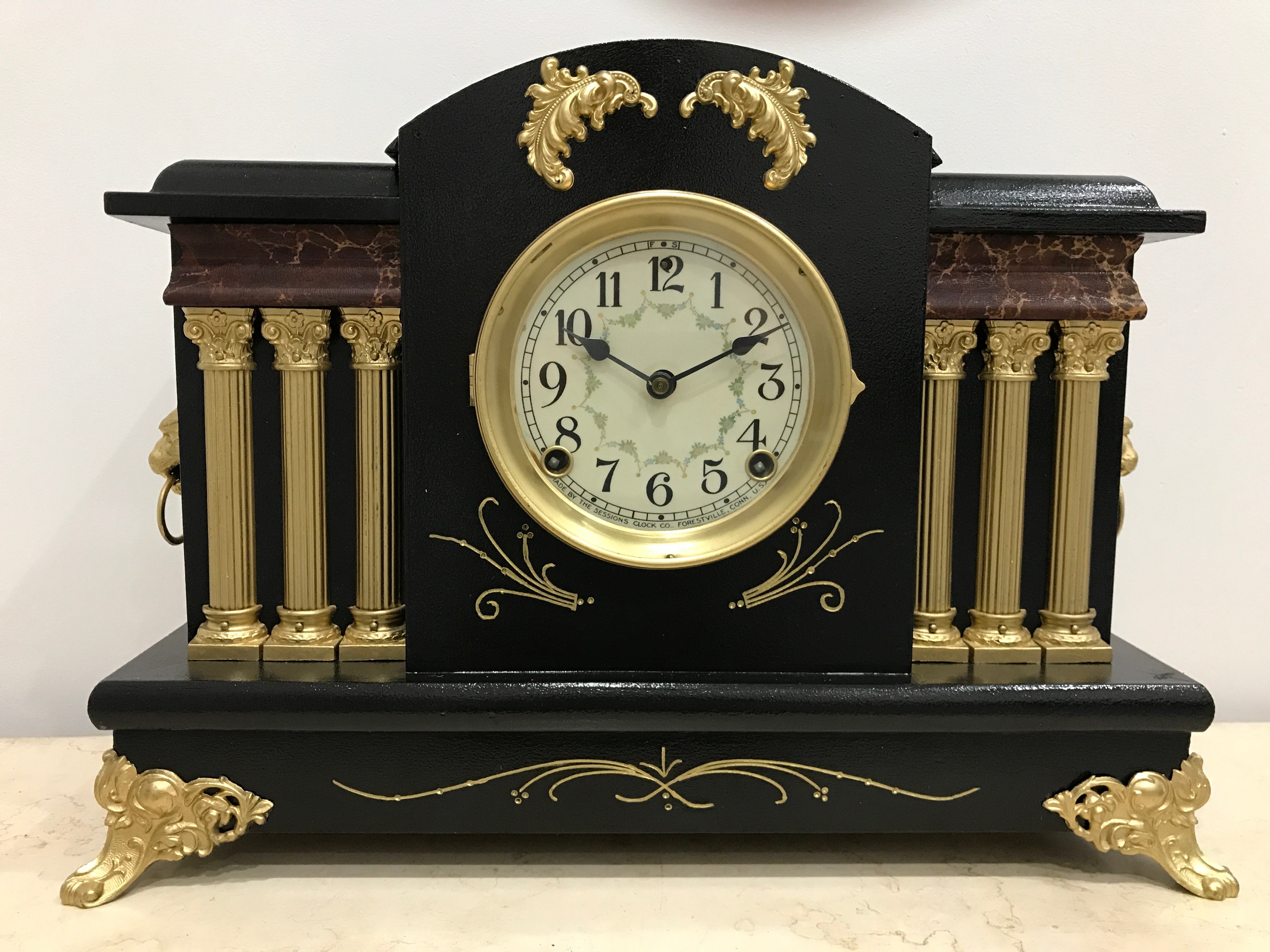 Antique Sessions Mantel Clock | eXibit collection