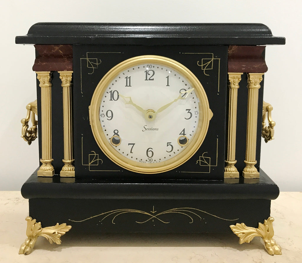 Antique Sessions Quartz Battery Mantel Clock  | eXibit collection