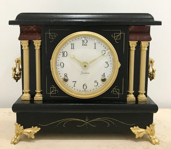 Antique Sessions Quartz Battery Mantel Clock  | eXibit collection