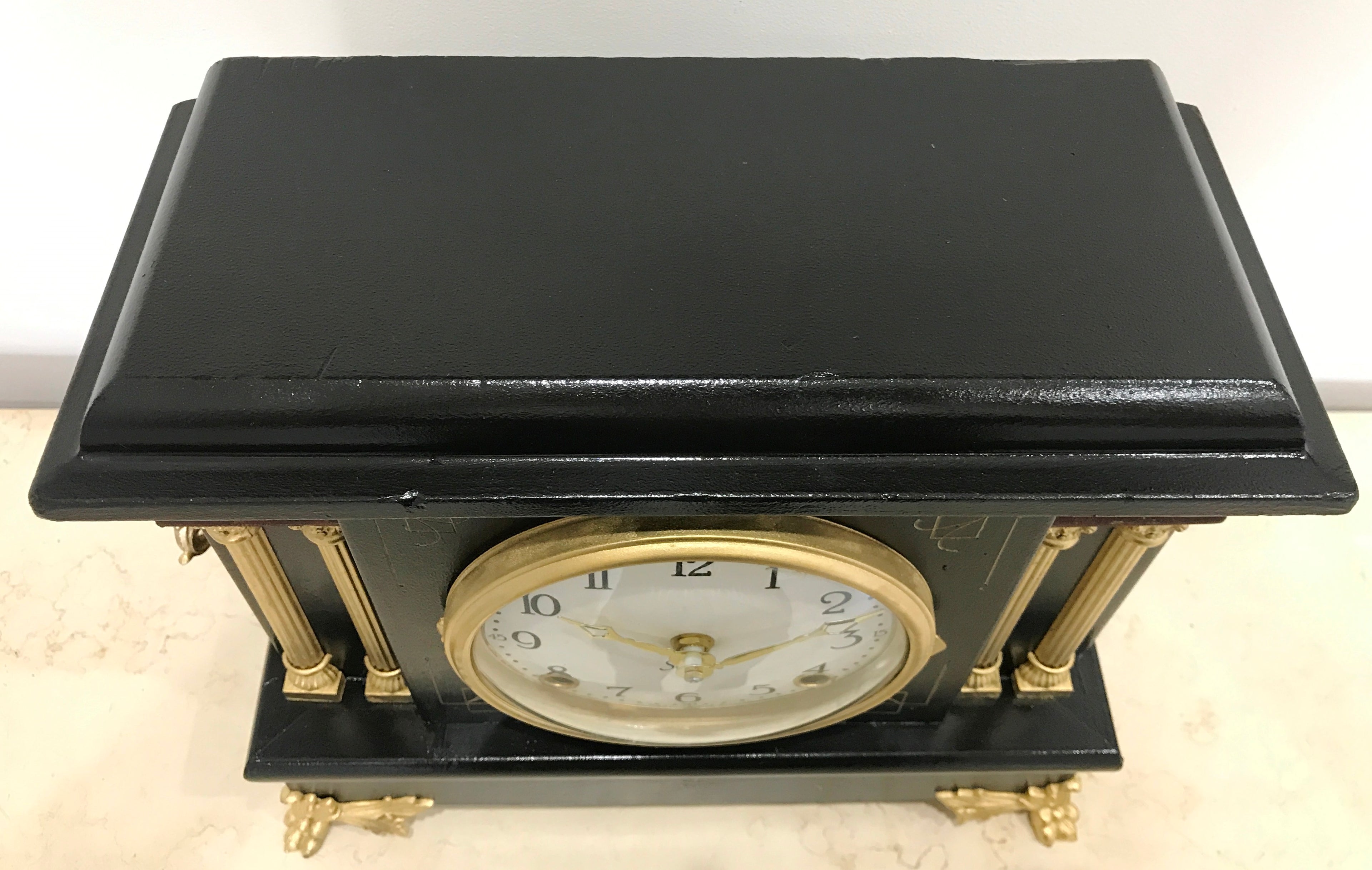 Antique Sessions Quartz Battery Mantel Clock  | eXibit collection