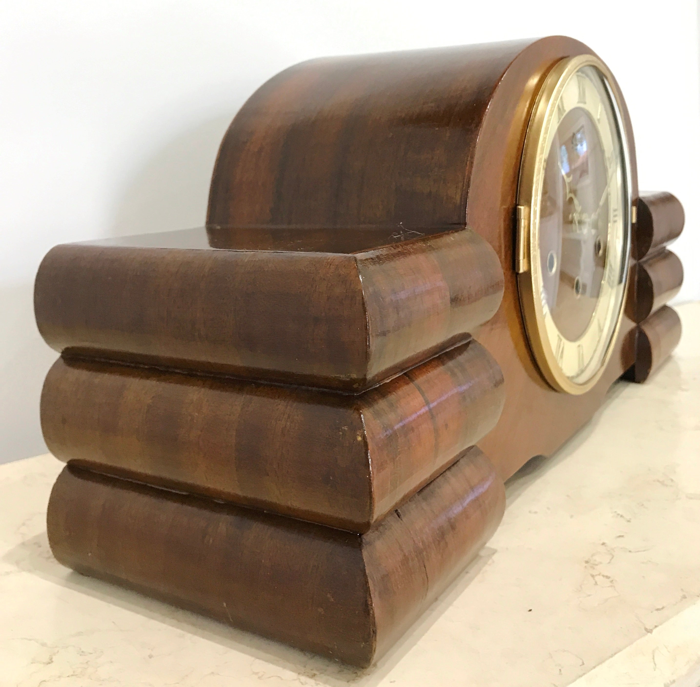 Original Vintage URGOS Battery Mantel Clock | eXibit collection