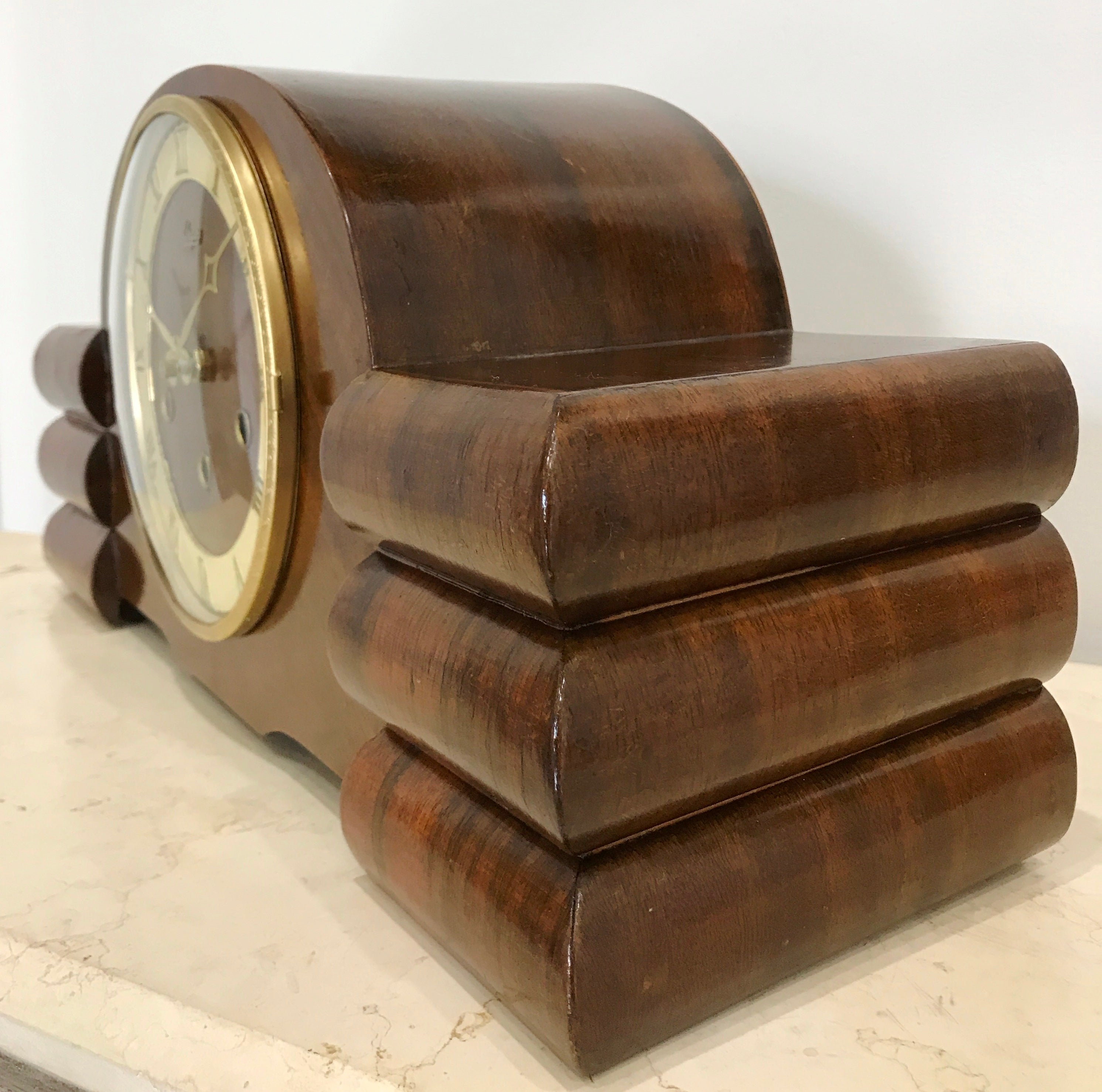 Original Vintage URGOS Battery Mantel Clock | eXibit collection