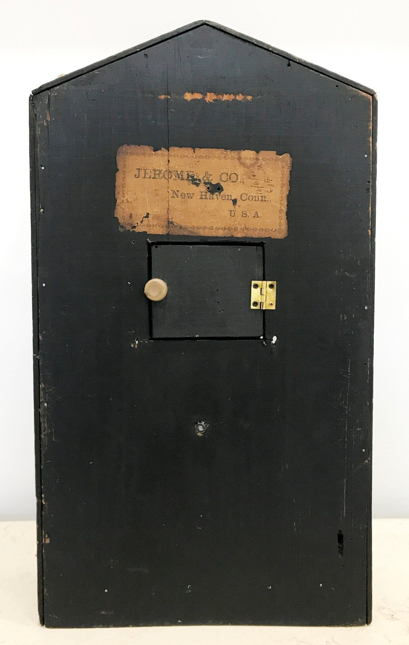 Antique JEROME Cathedral Quartz Battery Mantel Clock | eXibit collection