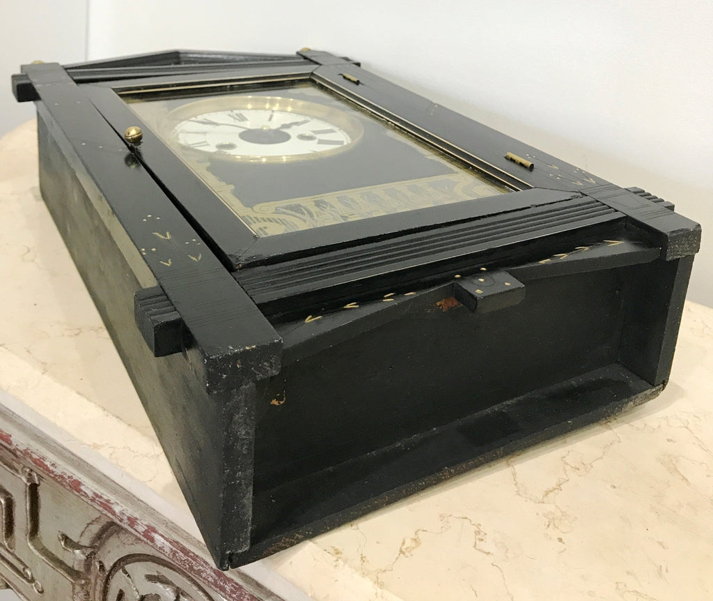 Antique JEROME Cathedral Quartz Battery Mantel Clock | eXibit collection