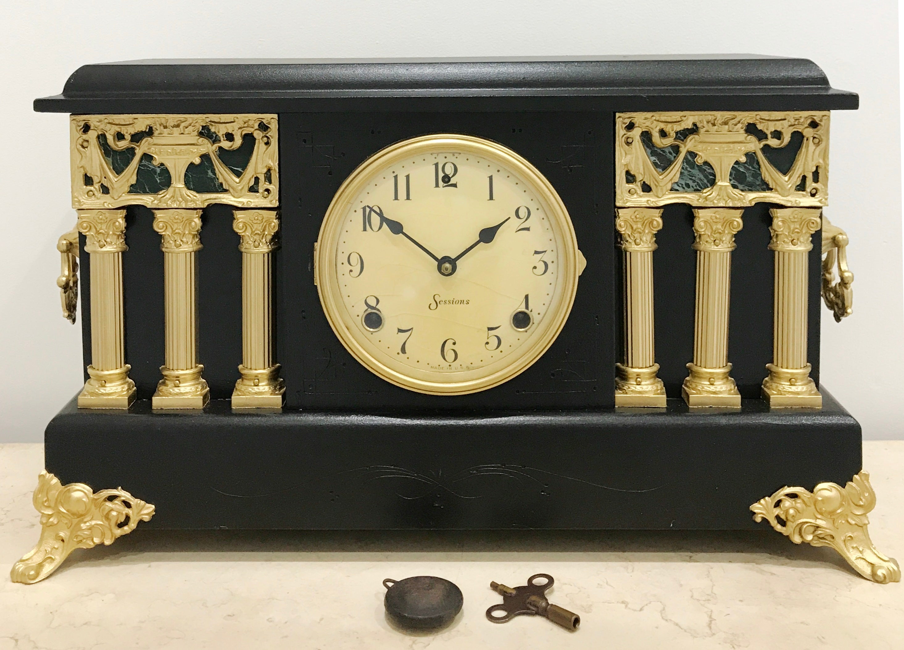 Antique Sessions Mantel Clock | eXibit collection