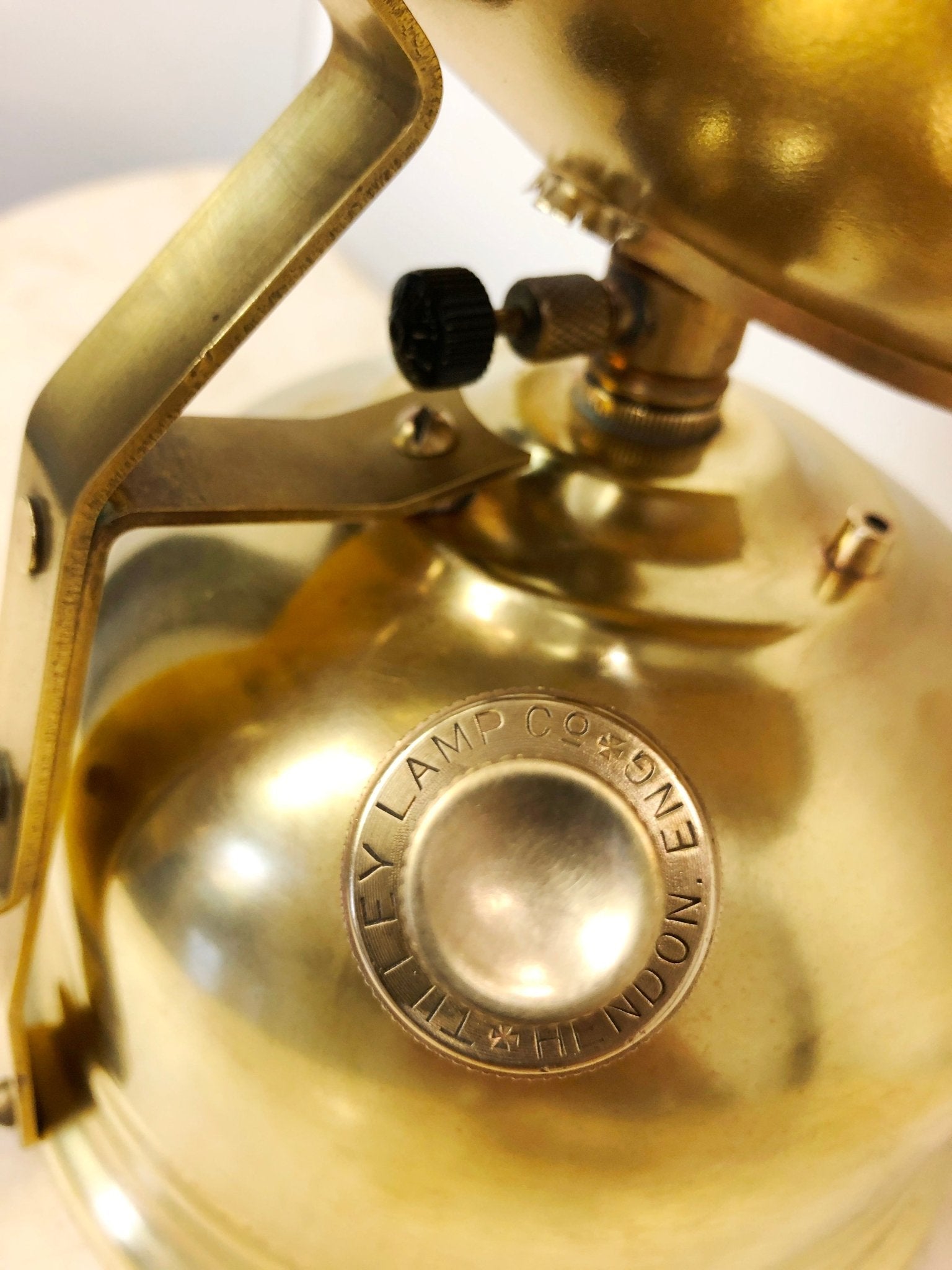Vintage Brass and Copper TILLEY Radiator Lamp | Adelaide Clocks