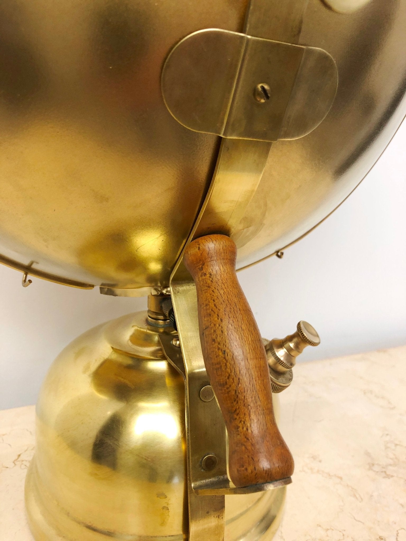Vintage Brass and Copper TILLEY Radiator Lamp | Adelaide Clocks