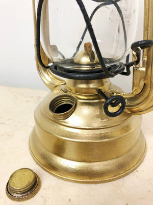 Vintage COLTON Goldblast Brass Australian Miners Lamp | eXibit collection