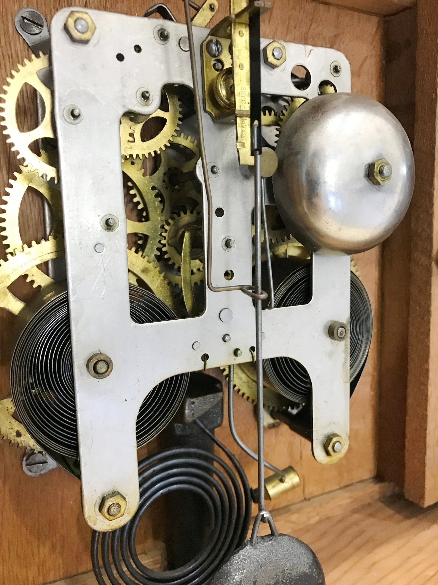 Original Antique USA Hammer Chime Mantel Clock | eXibit collection