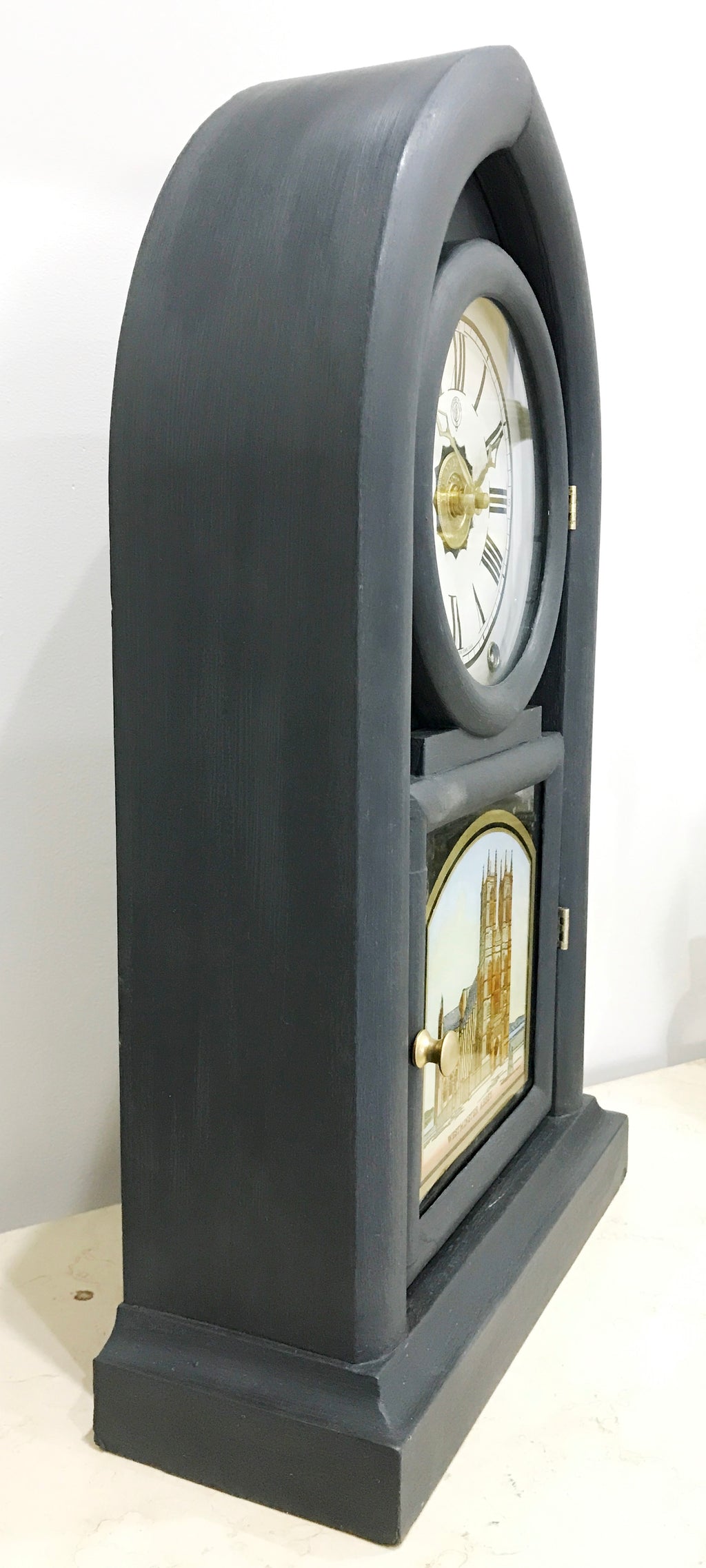 Antique Jerome Cathedral Westminster Abby Battery Mantel Clock | Adelaide Clocks