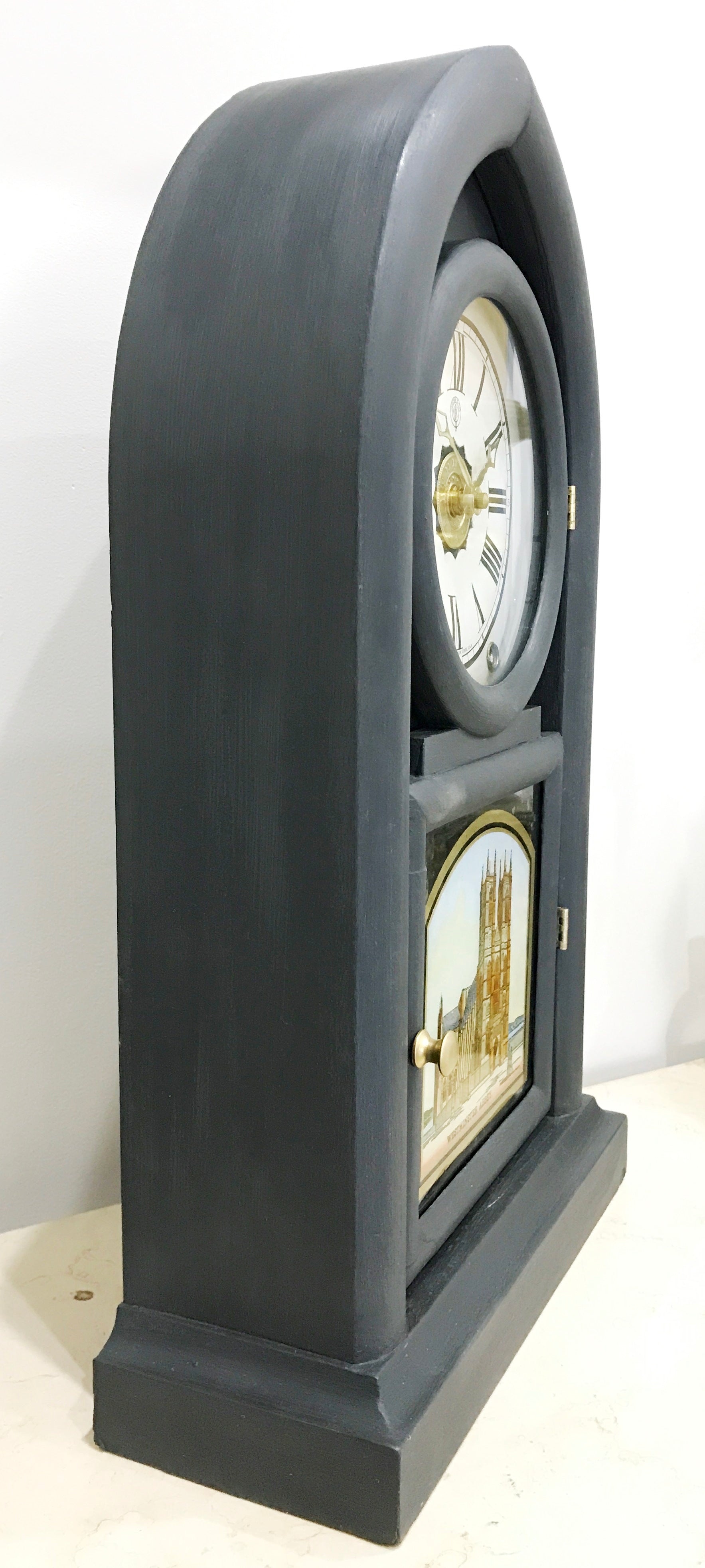 Antique Jerome Cathedral Westminster Abby Battery Mantel Clock | Adelaide Clocks