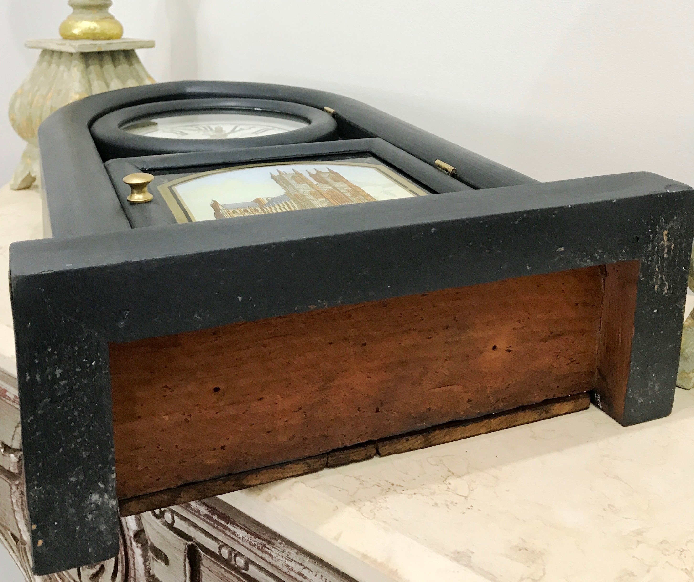 Antique Jerome Cathedral Westminster Abby Battery Mantel Clock | Adelaide Clocks