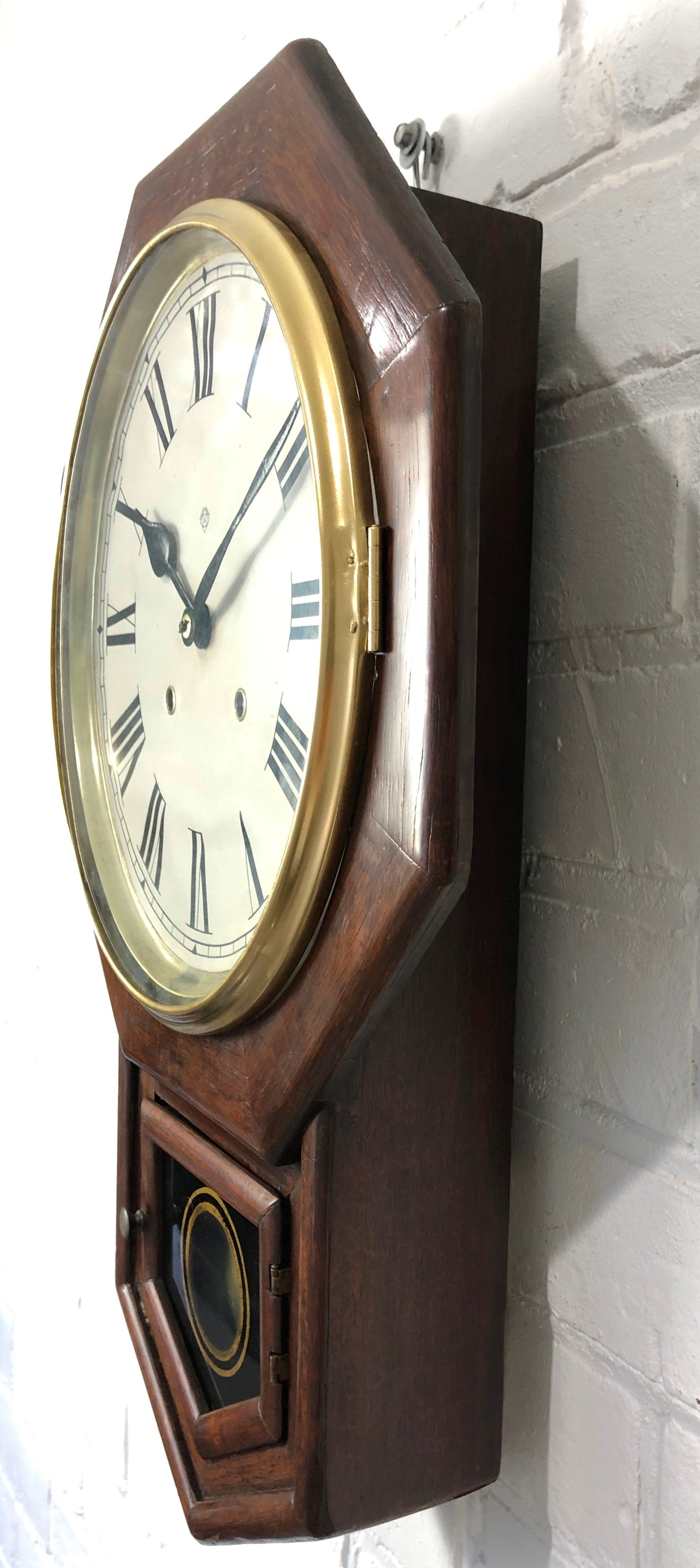 Antique ANSONIA Hammer Coil Chime Wall Clock | eXibit collection