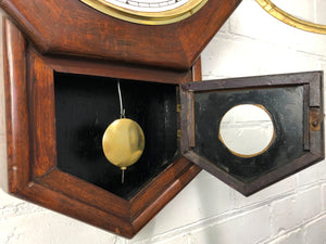 Antique ANSONIA Hammer Coil Chime Wall Clock | eXibit collection