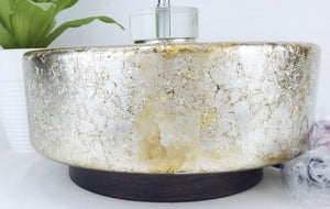 Vintage Rustic Style Crackle Look Table Lamp Base | eXibit collection