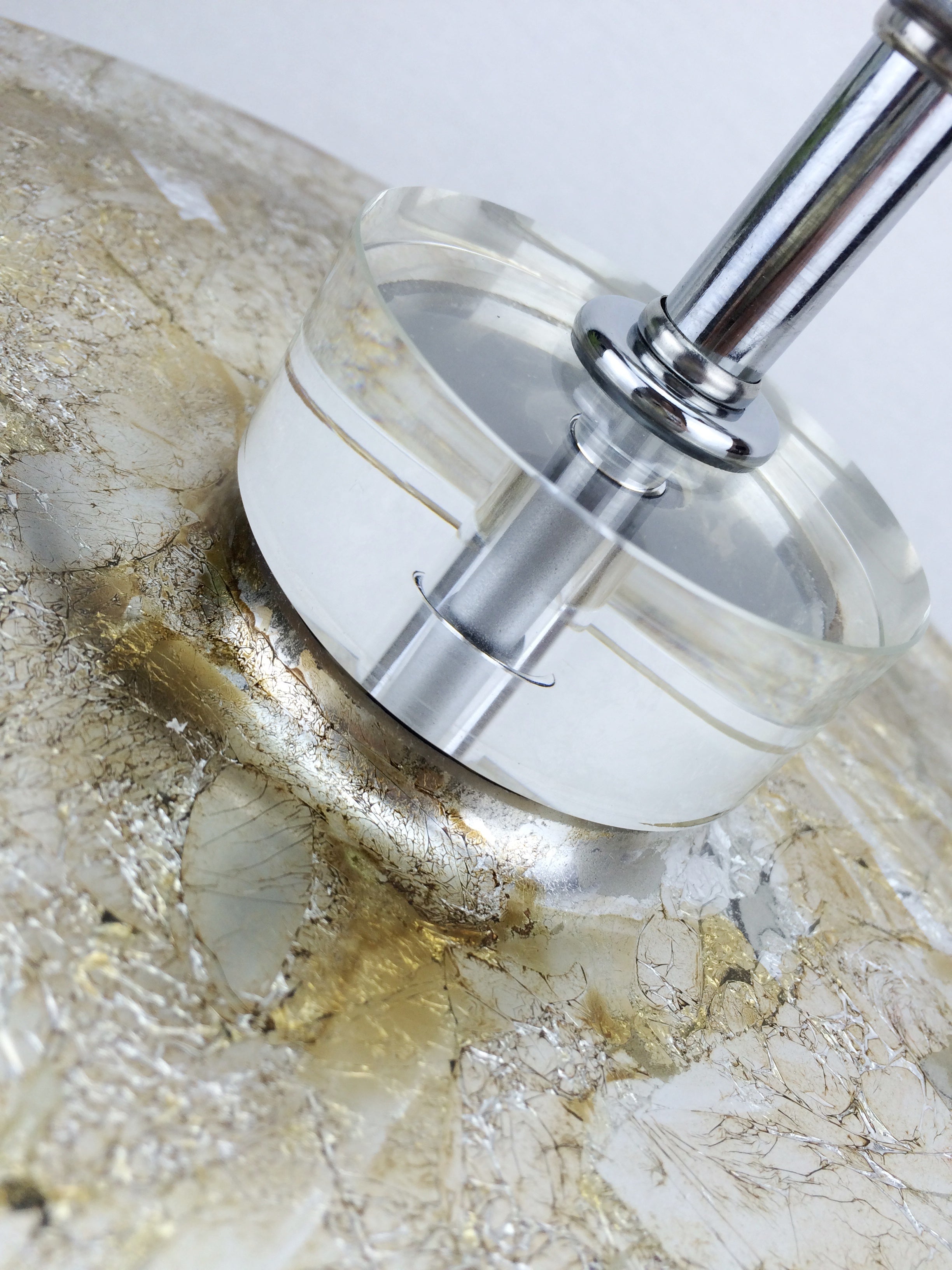 Vintage Rustic Style Crackle Look Table Lamp Base | eXibit collection