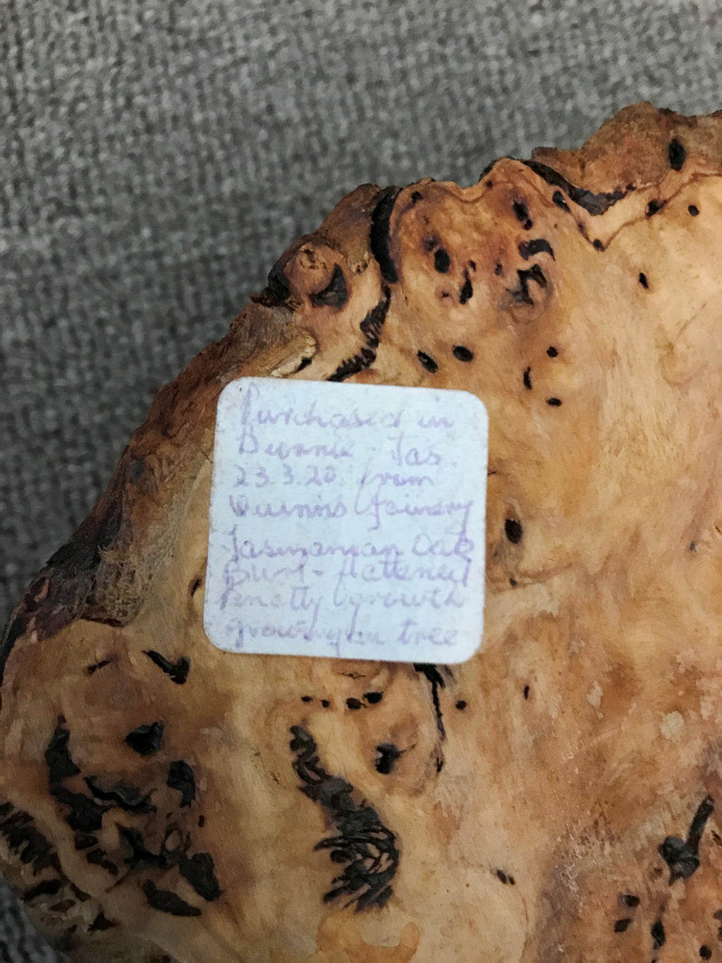 Tasmanian Oak Mulga Burl Battery Clock | eXibit collection