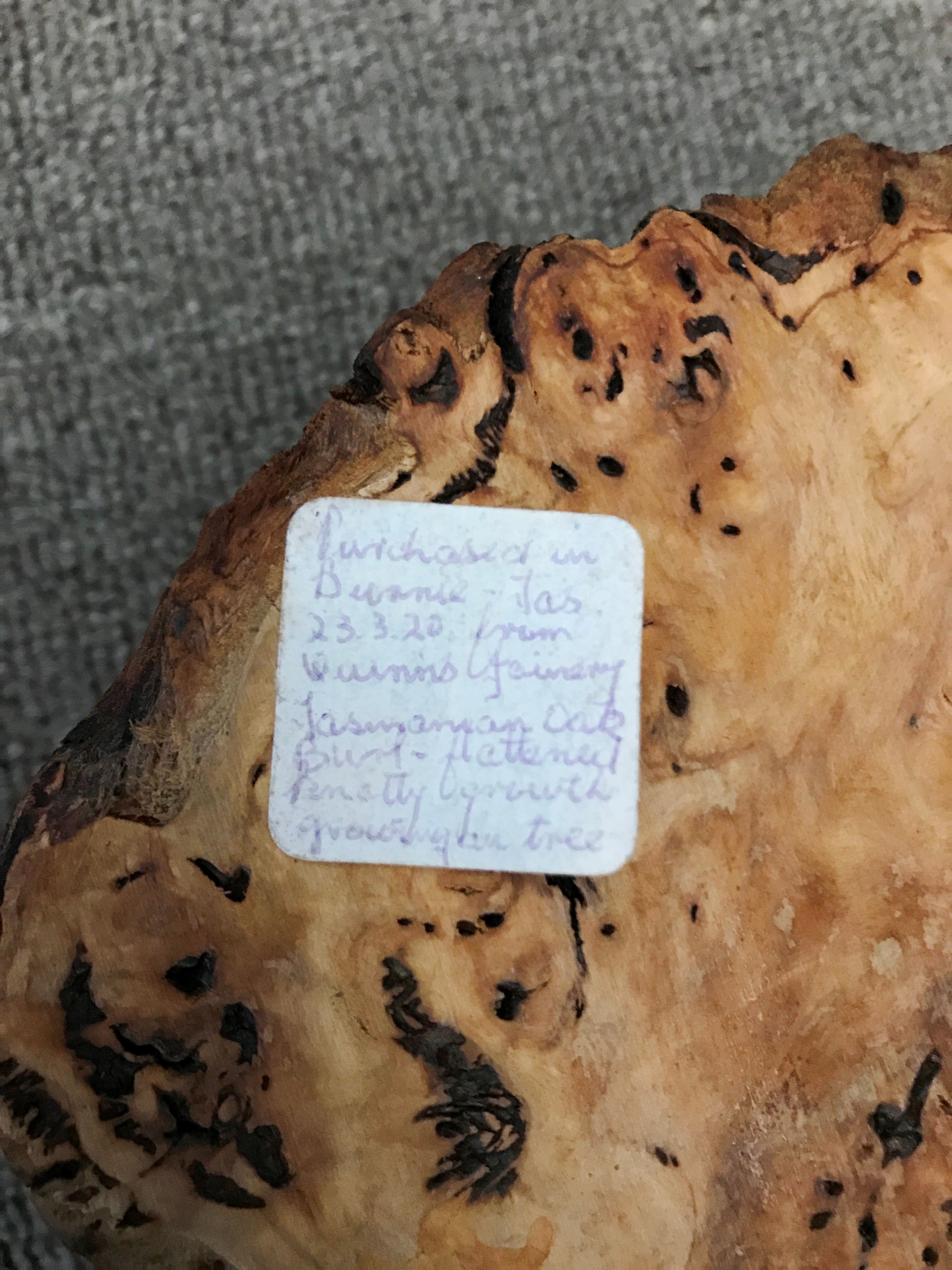 Tasmanian Oak Mulga Burl Battery Clock | eXibit collection