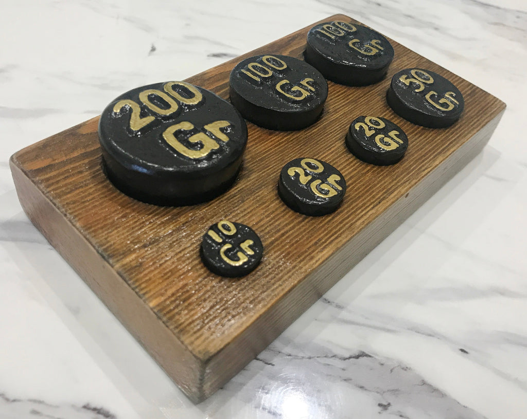 Vintage Kitchen Scale Weights Set | eXibit collection