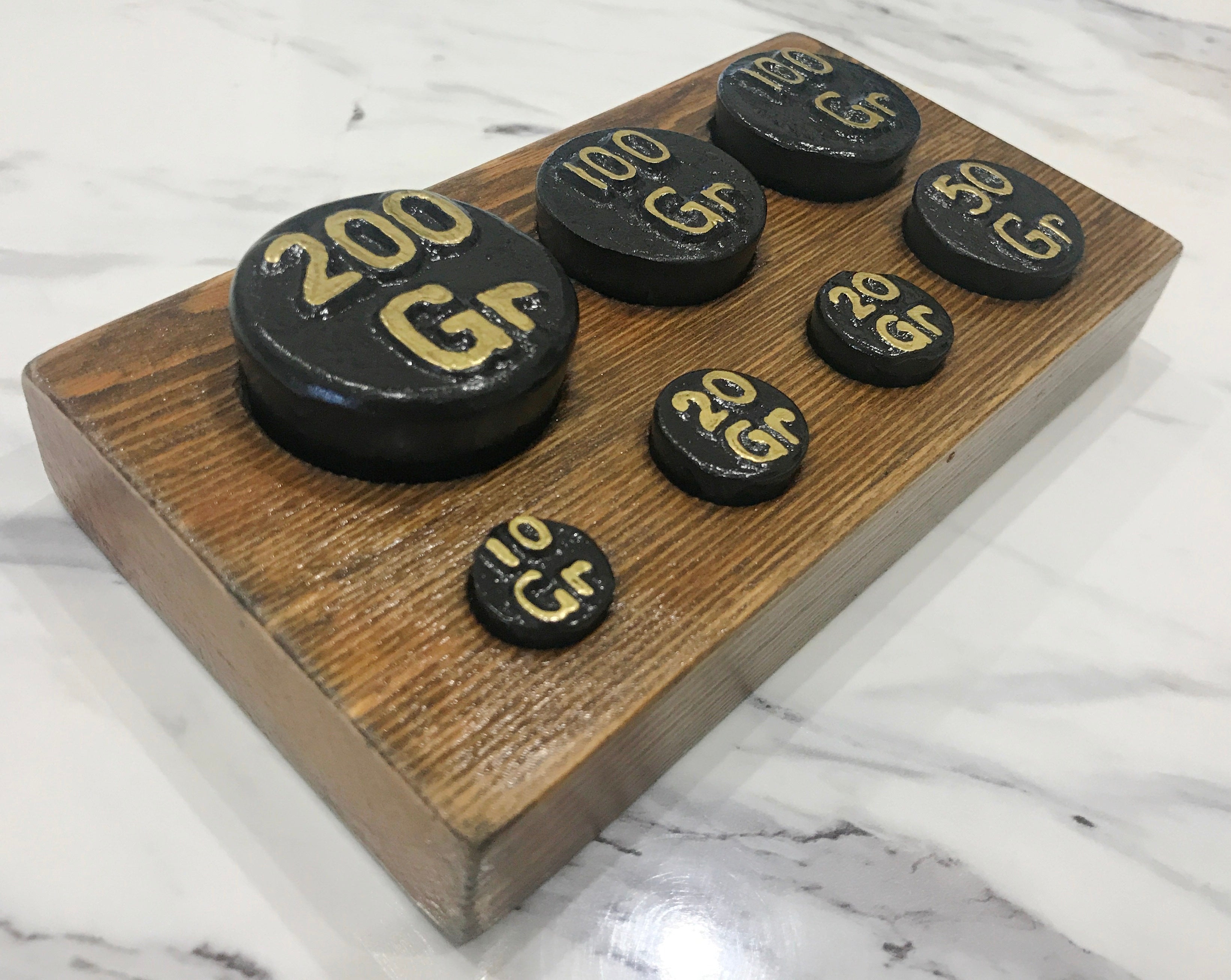 Vintage Kitchen Scale Weights Set | eXibit collection