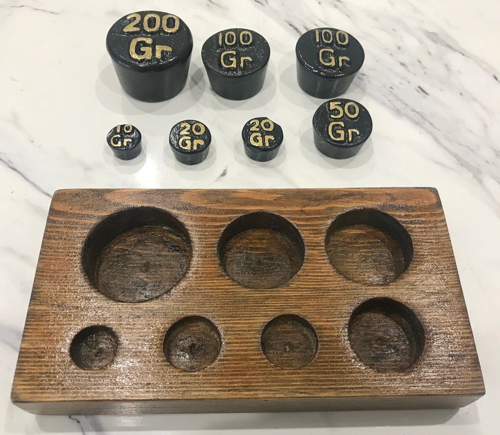Vintage Kitchen Scale Weights Set | eXibit collection