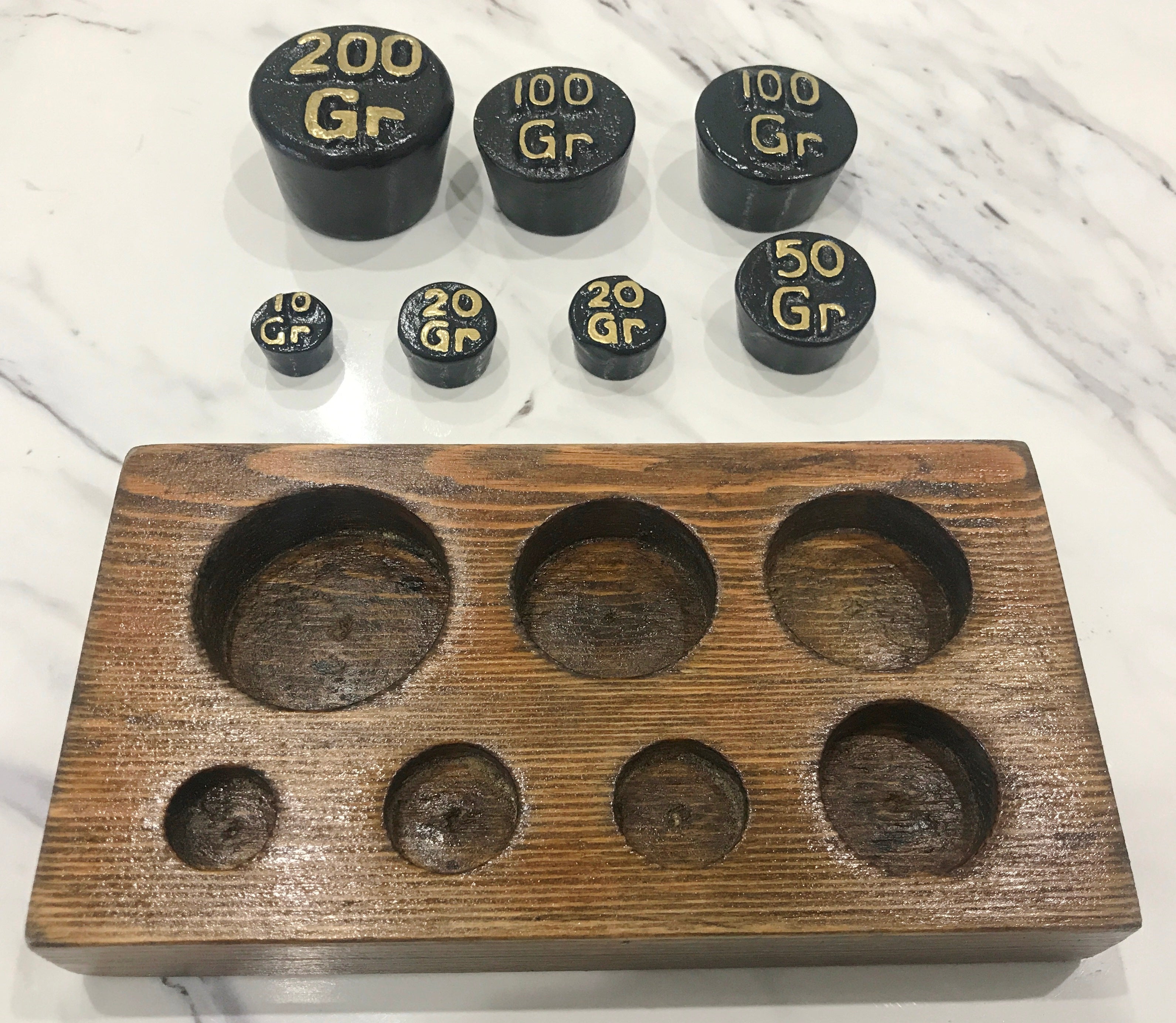 Vintage Kitchen Scale Weights Set | eXibit collection
