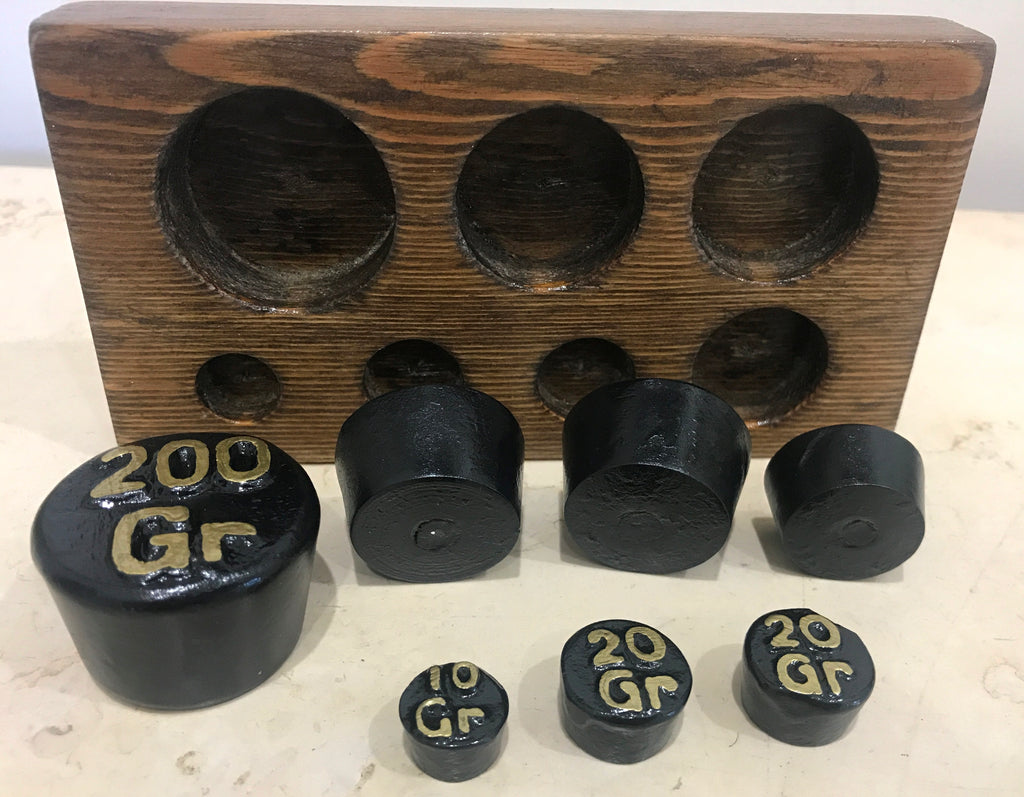 Vintage Kitchen Scale Weights Set | eXibit collection
