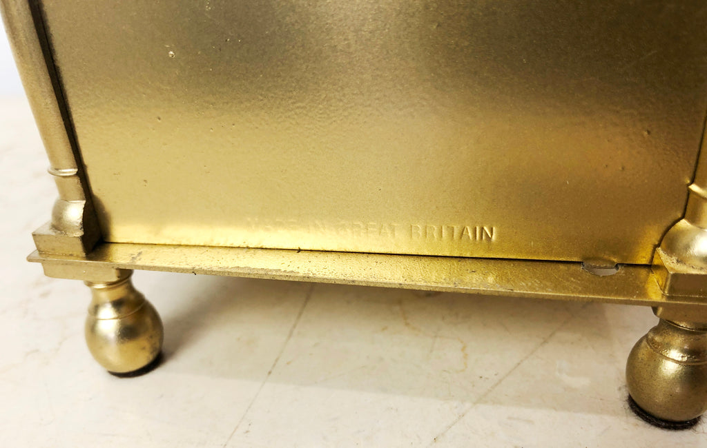 Vintage Brass Lantern Smiths England Bell Mantel Clock | eXibit collection