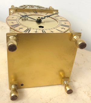Vintage Brass Lantern Smiths England Bell Mantel Clock | eXibit collection