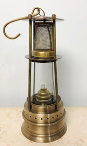 Vintage Bronze Lantern Miners Lamp | eXibit collection