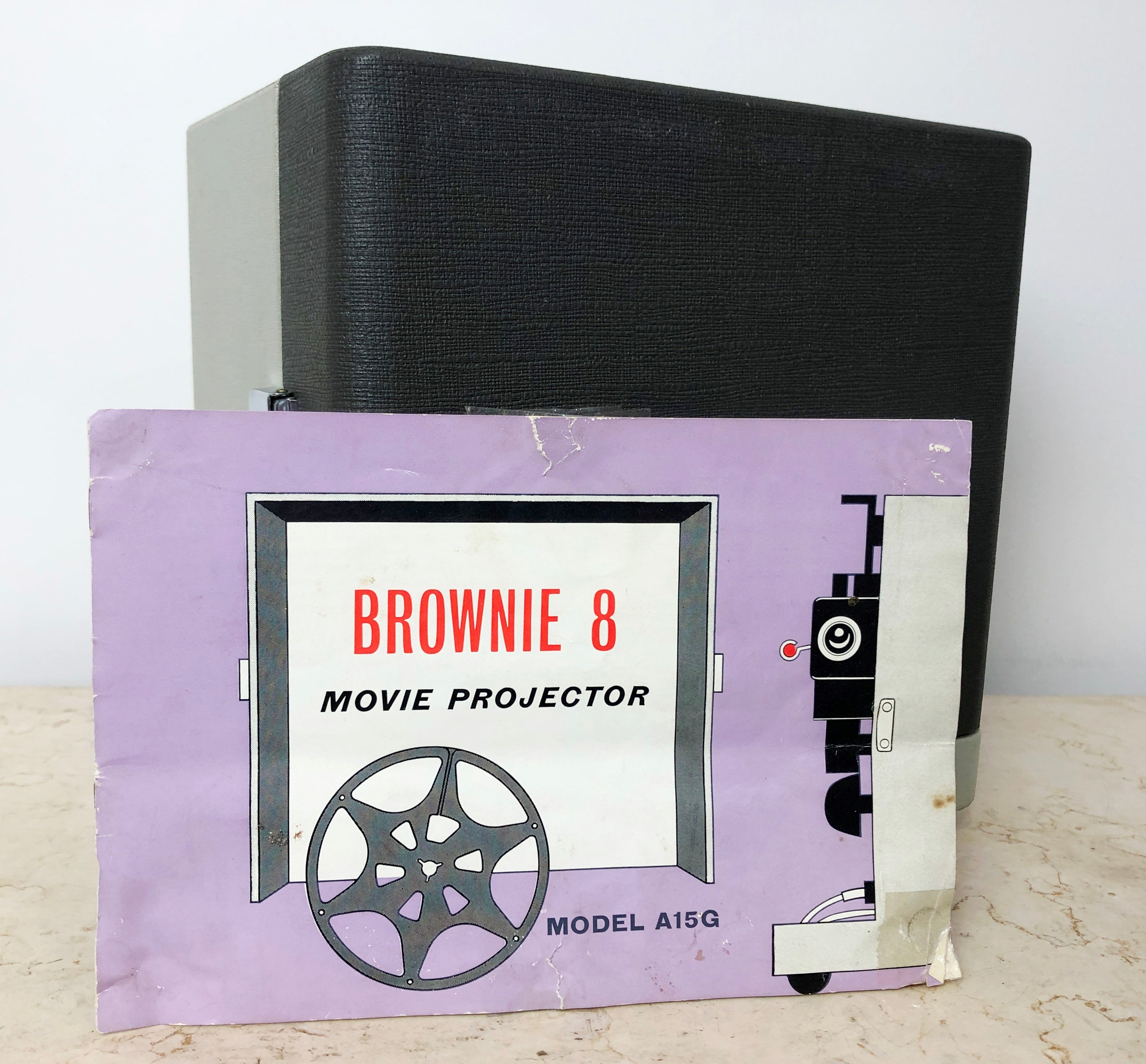 Vintage BROWNIE 8 Kodak A-15G Reel Movie Projector | eXibit collection