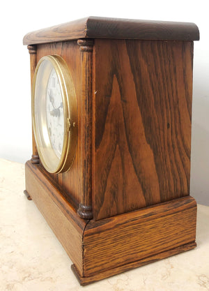 Antique Sessions Hammer Coil Chime Mantel Clock | eXibit collection