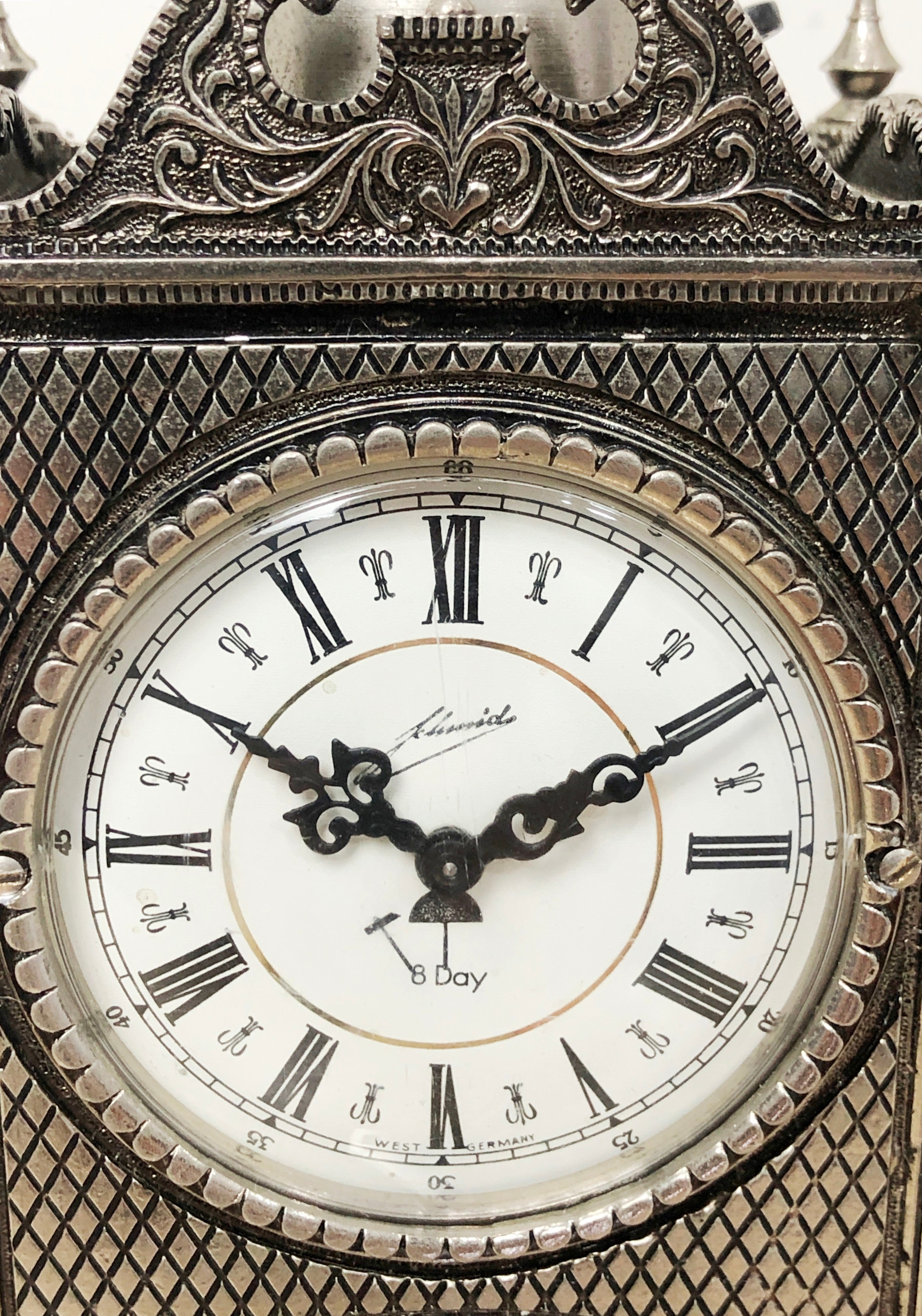 Vintage SCHMID SCHLENKER Ornate 8 Day Bell Chime Mantel Clock | eXibit collection