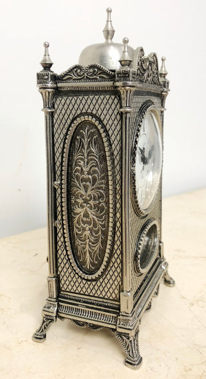 Vintage SCHMID SCHLENKER Ornate 8 Day Bell Chime Mantel Clock | eXibit collection