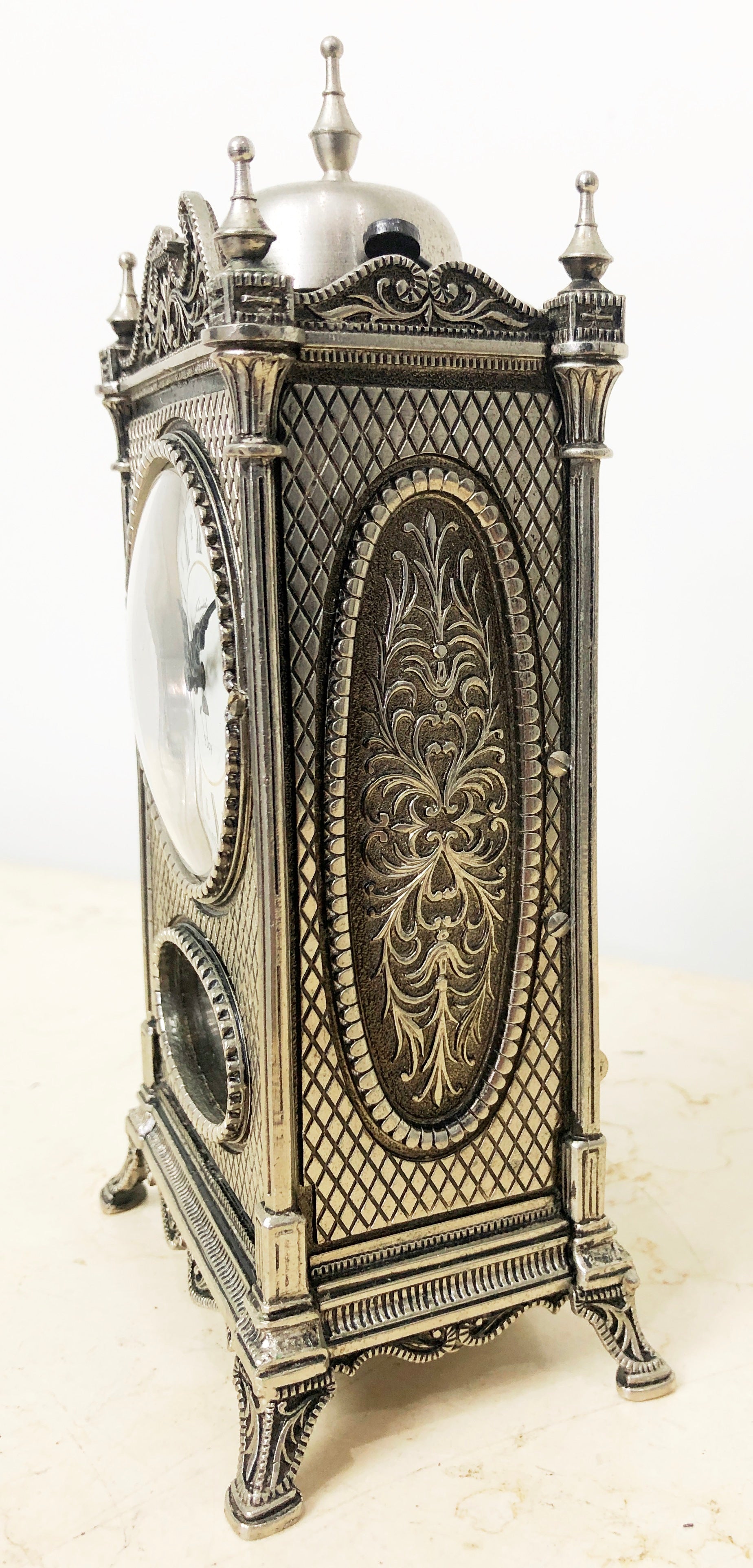 Vintage SCHMID SCHLENKER Ornate 8 Day Bell Chime Mantel Clock | eXibit collection