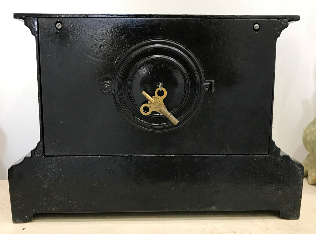 Antique ANSONIA Cast Iron Mantel Clock | eXibit collection