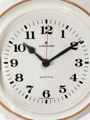 Vintage JUNGHANS Ceramic Quartz Kitchen Wall Clock | eXibit collection