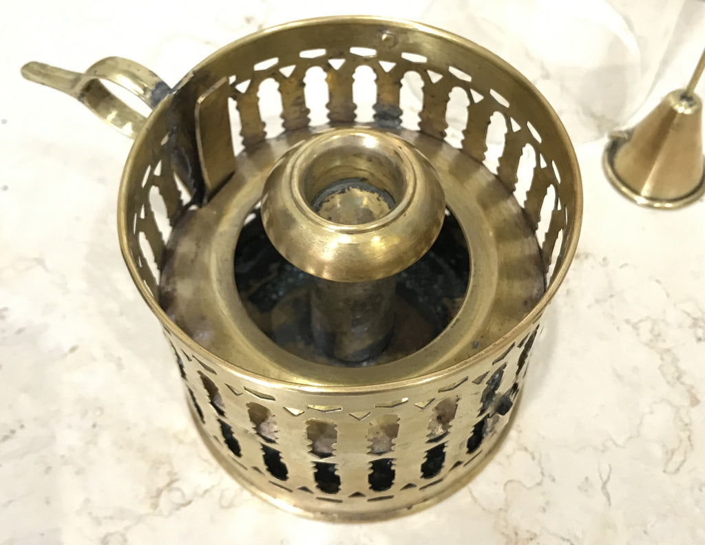 Ornate Brass Candle Lantern Holder | eXibit collection