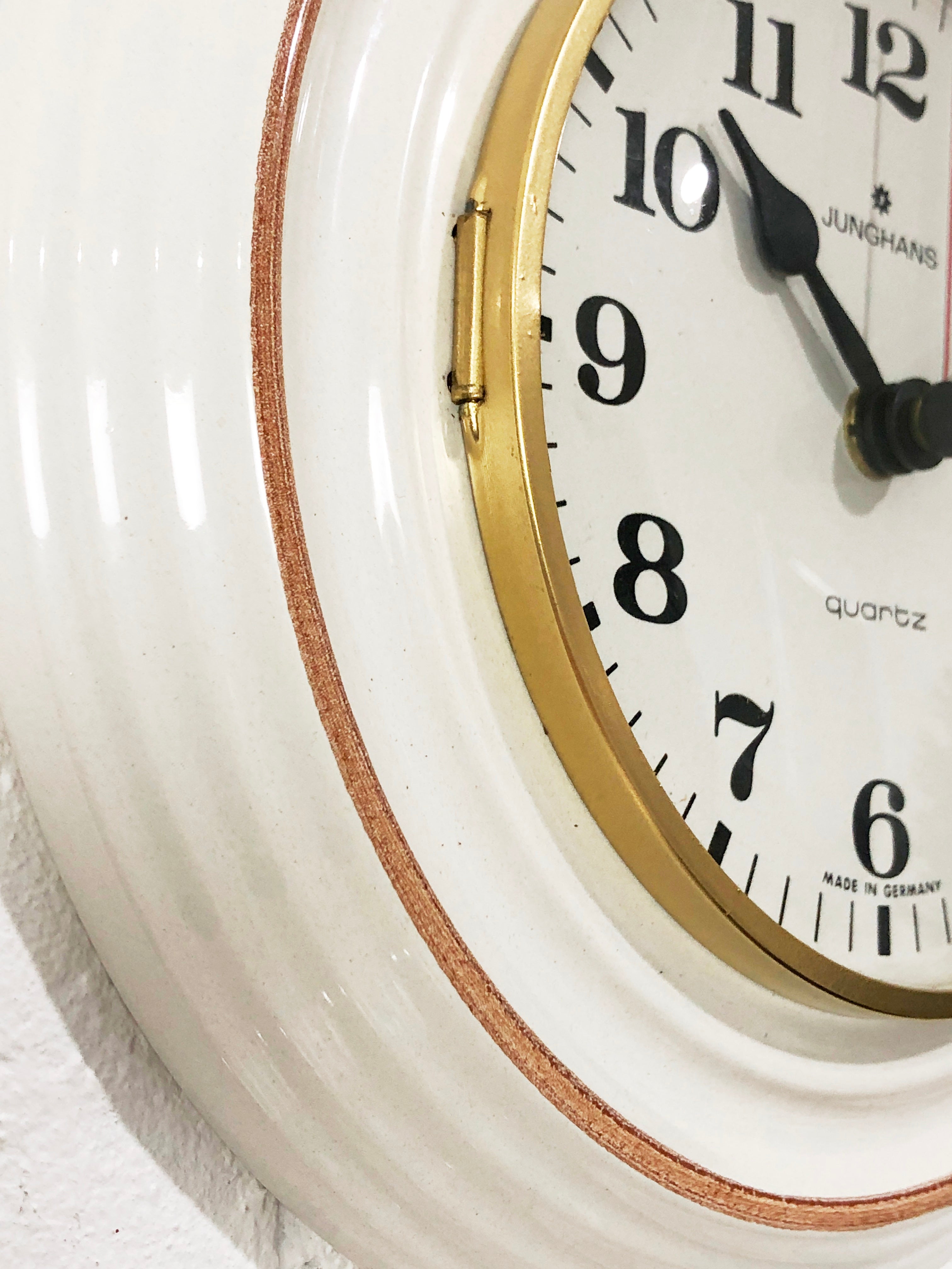 Vintage JUNGHANS Ceramic Quartz Kitchen Wall Clock | eXibit collection