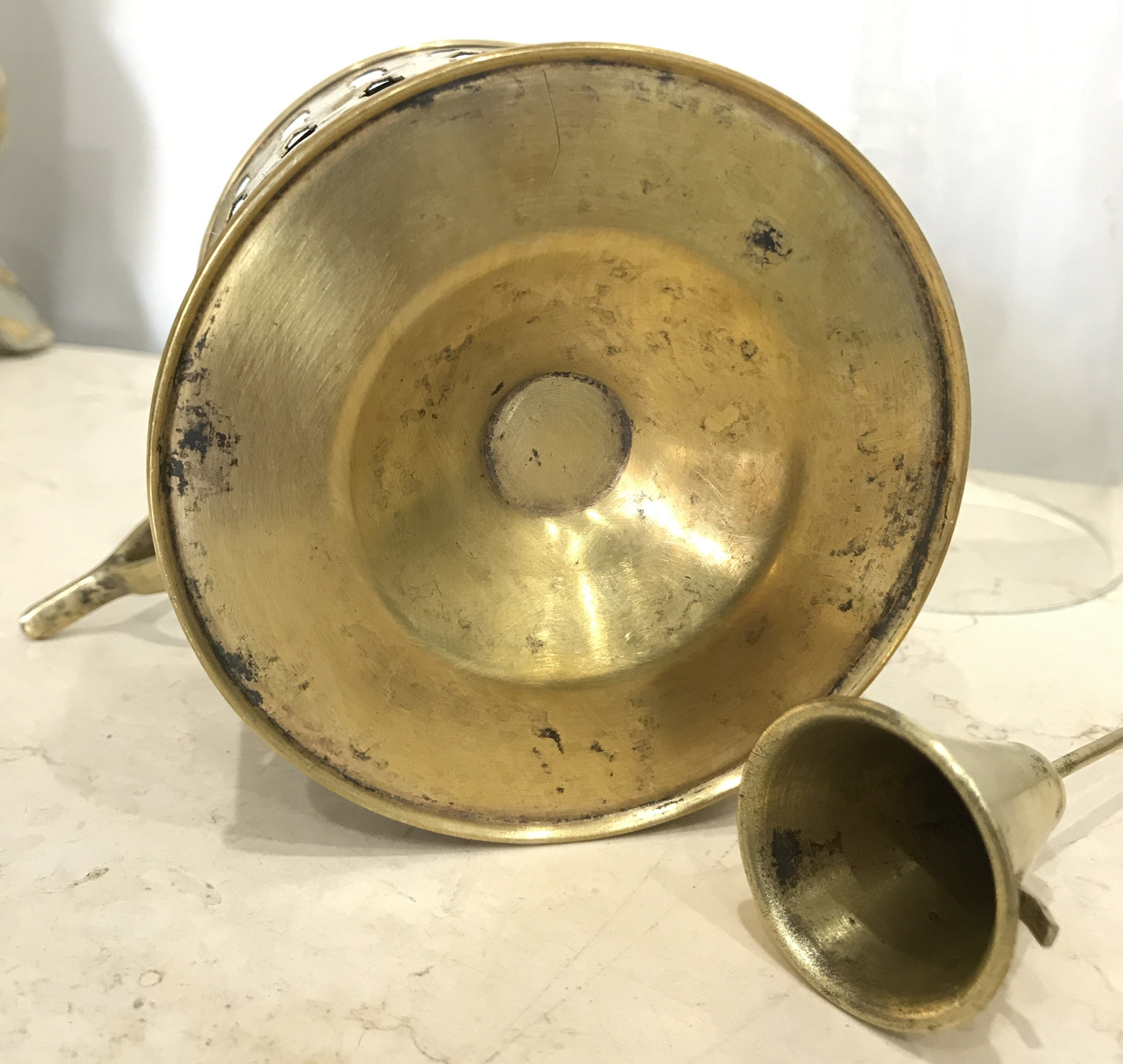 Ornate Brass Candle Lantern Holder | eXibit collection