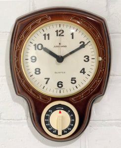 Vintage Junghans Kitchen Timer Quartz Ceramic Wall Clock | eXibit collection