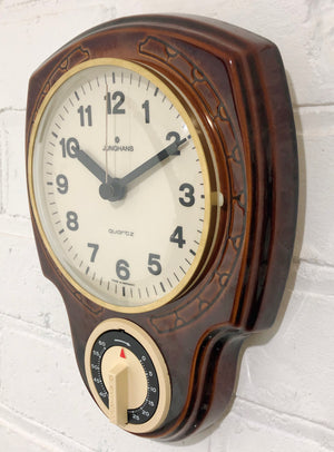 Vintage Junghans Kitchen Timer Quartz Ceramic Wall Clock | eXibit collection