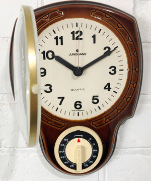 Vintage Junghans Kitchen Timer Quartz Ceramic Wall Clock | eXibit collection