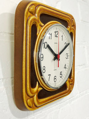 Vintage EUROPA German Quartz Ceramic Wall Clock | eXibit collection