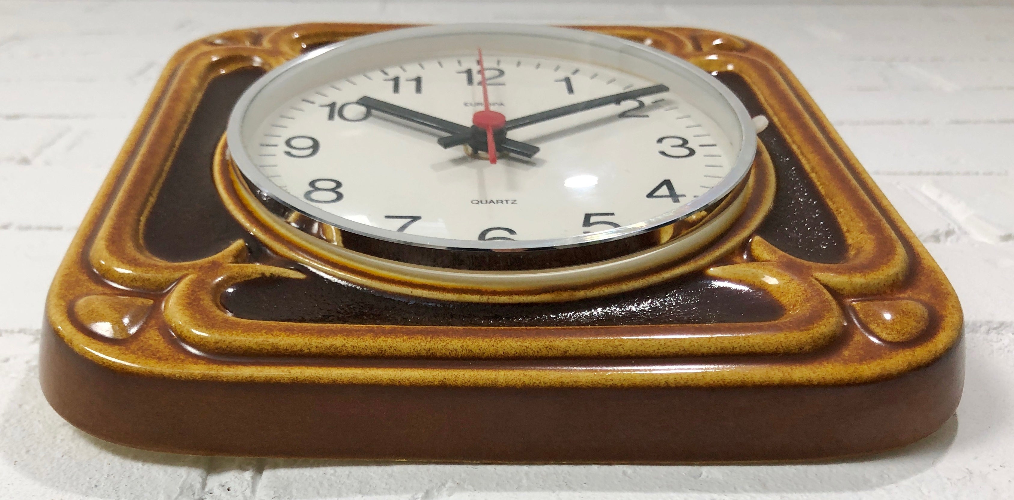 Vintage EUROPA German Quartz Ceramic Wall Clock | eXibit collection